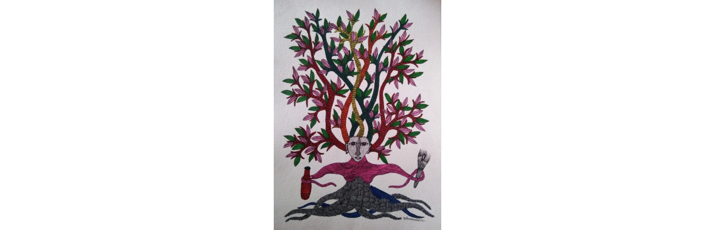 Gond Art Painting - Mahua Devi
